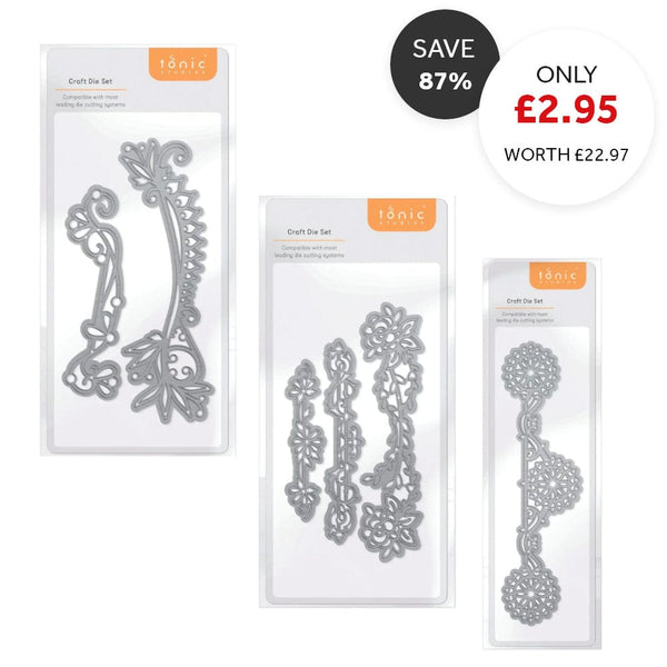 Tonic Studios Die Cutting Filigree Flourish Die Set Collection