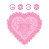 Load image into Gallery viewer, Tonic Studios Die Cutting Heart Layering Lace Die Set - 5487e