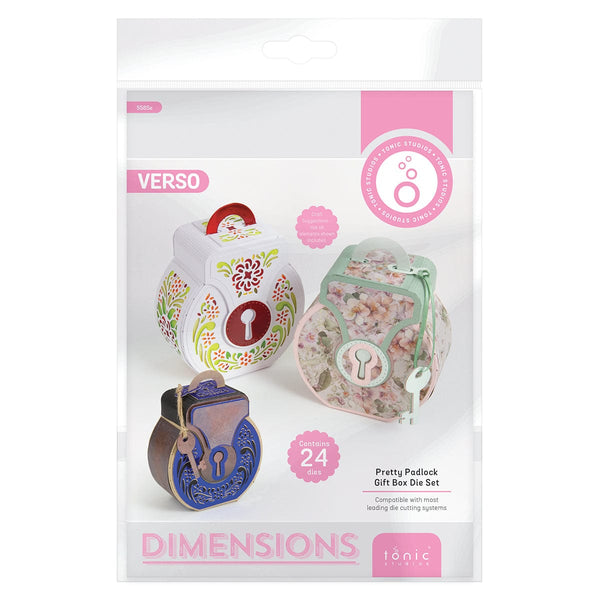 Tonic Studios Die Cutting Pretty Padlock Gift Box Die Set - 5585e