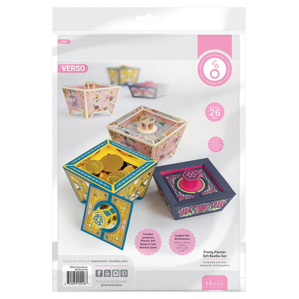 Tonic Studios Die Cutting Pretty Planter Gift Box Die Set - 5516e