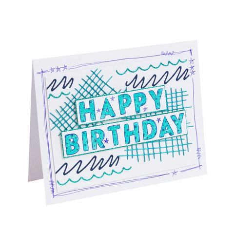 Tonic Studios Die Cutting Scribbles and Textures Die Set - 5591e