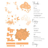 Load image into Gallery viewer, Tonic Studios Die Cutting Splendiferous Corsage Die, Stencil &amp; Stamp Set - 5372e