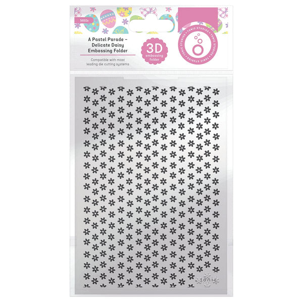 Tonic Studios Embossing Folder A Pastel Parade Delicate Daisy 3D Embossing Folder - 5692e