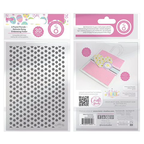 Tonic Studios Embossing Folder A Pastel Parade Delicate Daisy 3D Embossing Folder - 5692e