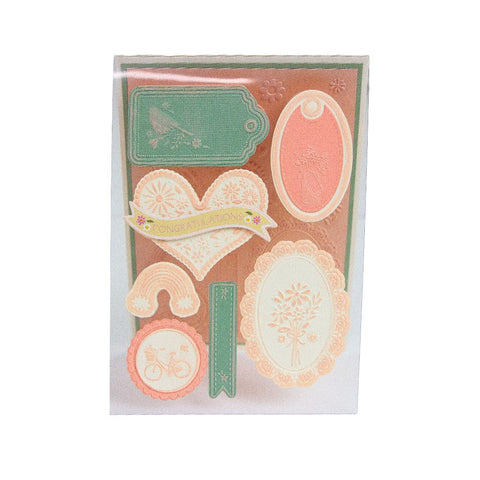 Tonic Studios Embossing Folder Spring Has Sprung - Fancy Frame 3D Embossing Folder - 5762e