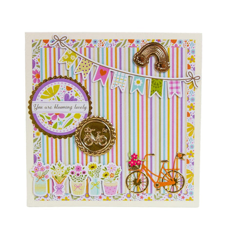 Tonic Studios Embossing Folder Spring Has Sprung - Fancy Frame 3D Embossing Folder - 5762e