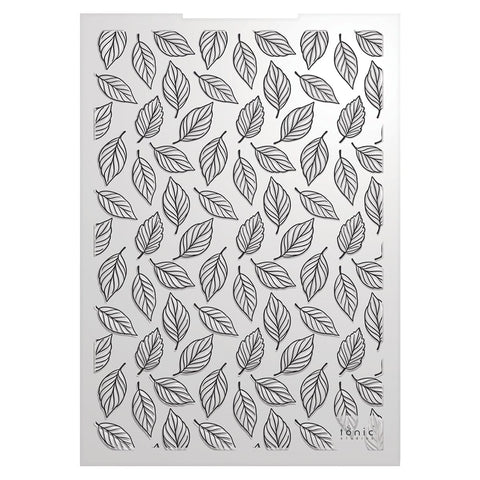 Tonic Studios Essentials Harvest Cascade A Swirl of Leaves 3d Embossing Folder - 5546e