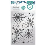 Load image into Gallery viewer, Tonic Studios Essentials Winter’s Veil Baroque Snowflake 3d Embossing Folder - 5566e