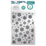 Load image into Gallery viewer, Tonic Studios Essentials Winter&#39;s Veil Midnight Flurry 3d Embossing Folder - 5568e