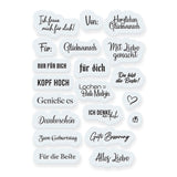 Load image into Gallery viewer, Tonic Studios Stamps Dainty Delight - Deutsche Grüße Stempel Set - 4787e