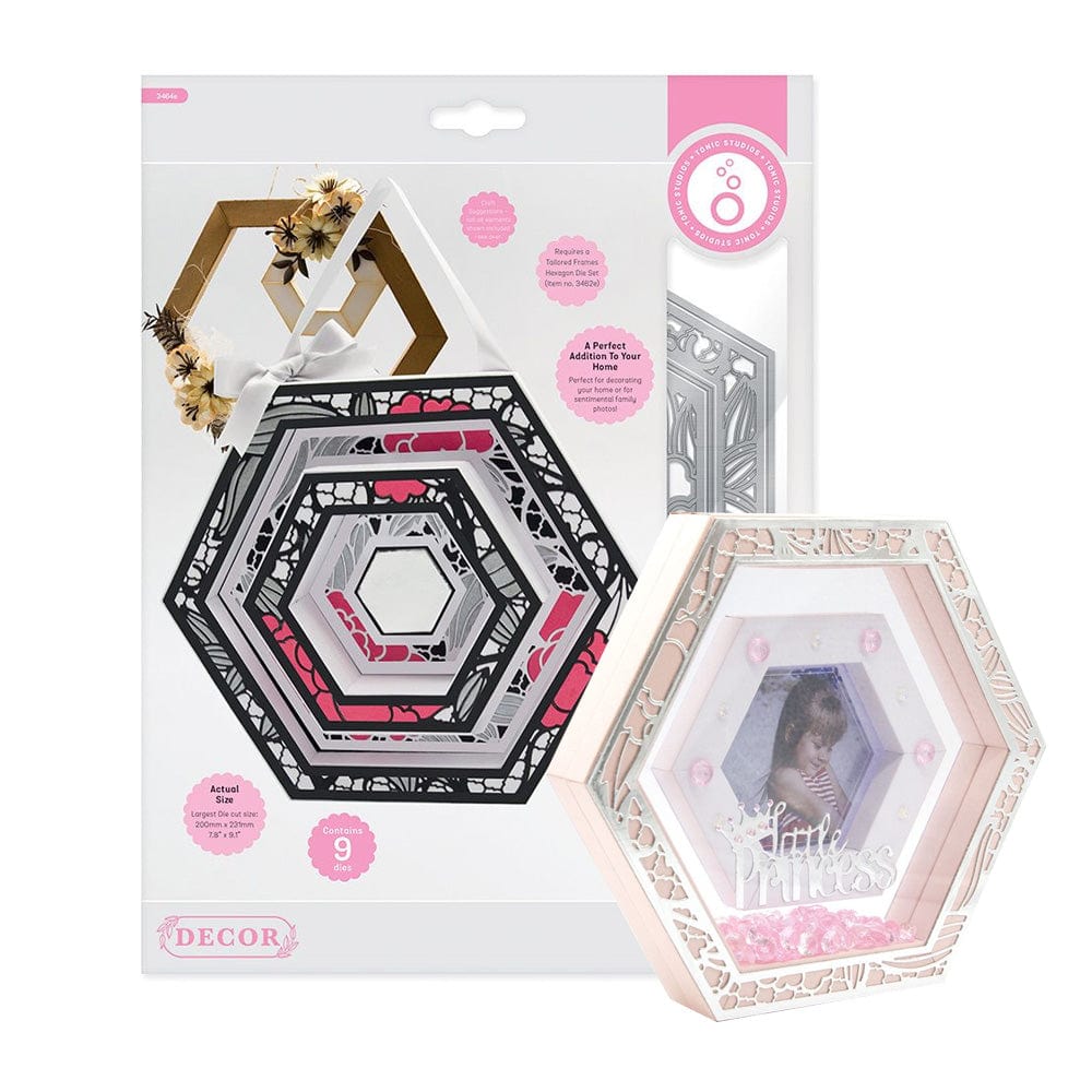 Tonic Studios Dimensions Tonic Studios - Tailored Frames - Hexagon Layering Die Set - 3464e